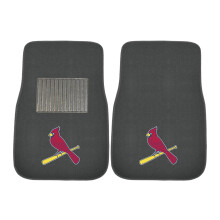 FANMATS 10751 St. Louis Cardinals 2-delige geborduurde teamlogo automattenset voorste rij auto-vloermatten
