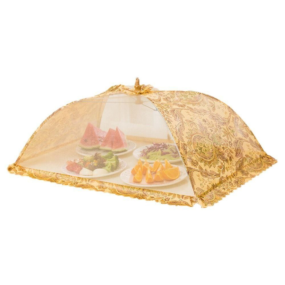 (50X70cm) Dish Tent Lace Fabric Food Net Anti Mosquito Food Lid Food Cover Table Cover Kitchen Gadgets