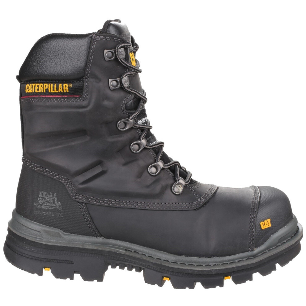 (10 UK, Black) Caterpillar Adults Premier Waterproof Composite Work Boots