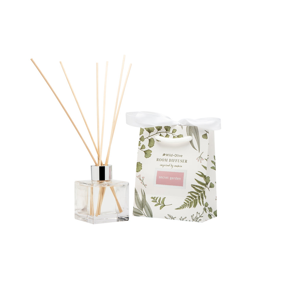 Wild Olive Secret Garden Fragranced Room Diffuser Green