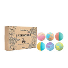 OceAura Bath Salt Ball Set Gentle Moisturizing Floral Scent Body Cleansing Long-lasting Scent Comfortable Bath Ball