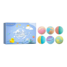 Oceaura Colorful Salt Bath Ball Plant Flower Fragrance Bath Fragrance Clean Moisturizing Fragrance Colorful Loofah