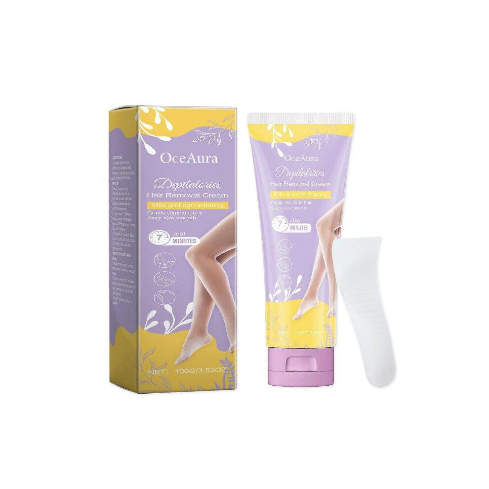 OceAura Gentle Hair Removal Cream Gentle Care Whole Body Moisturizing and Soft Hair Removal Cream