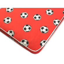 (4FT6 Double) Red Chequered Football Kids Spring Budget Mattress