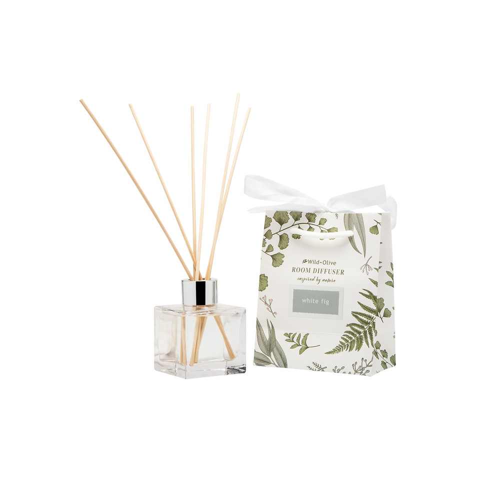 Wild Olive Fig Fragranced Room Diffuser White