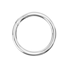 (Silver, 10mm) 925 Sterling Silver Classic Hinged Segment Clicker Ring
