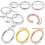 (Silver, 10mm) 925 Sterling Silver Classic Hinged Segment Clicker Ring 4