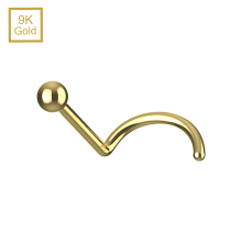(2mm) 9K Yellow Gold Nose Screw