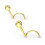 (1.5mm) 9K Yellow Gold Nose Screw 3