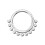 (Silver, 10mm) 925 Sterling Silver Bead Ball Hinged Segment Clicker Ring 2