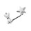 Crystal Tie Bow with Star Surface Dermal Anchor 2