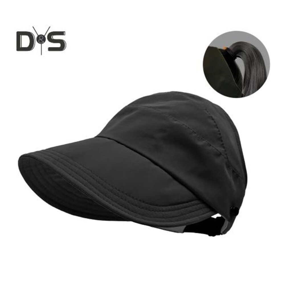 (as the picture, C) Sun Hats For Women Wide Brim Uv Protection Visor Hat Summer Beach Adjustable Ponytail Packable Cap For Fishing Hiking