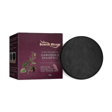 South Moon Polygonum Multiflorum Shampoo Soap restores natural hair color to black hair, strengthens and nourishes hair roots, and protects hair