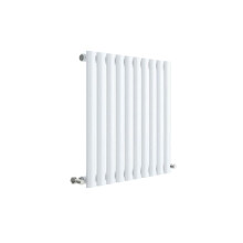 (High Gloss White) Nuie Revive Horizontal Single Panel Designer Heating Radiator
