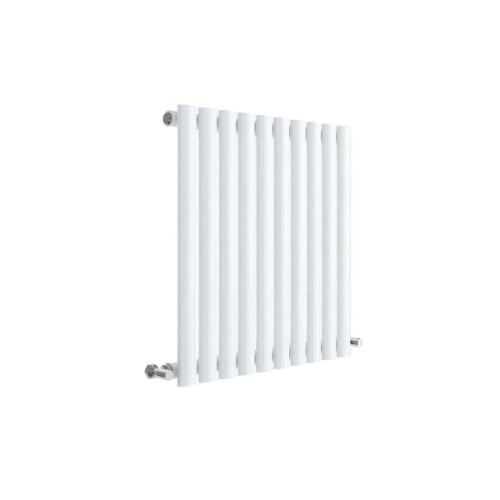 (High Gloss White) Nuie Revive Horizontal Single Panel Designer Heating Radiator