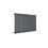 (Anthracite) Nuie Revive Horizontal Single Panel Designer Heating Radiator 1