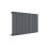 (Anthracite) Nuie Sloane Horizontal Single Panel Radiator, Designer Radiator 1