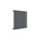 (Anthracite) Nuie Sloane Horizontal Single Panel Radiator, Designer Radiator 1