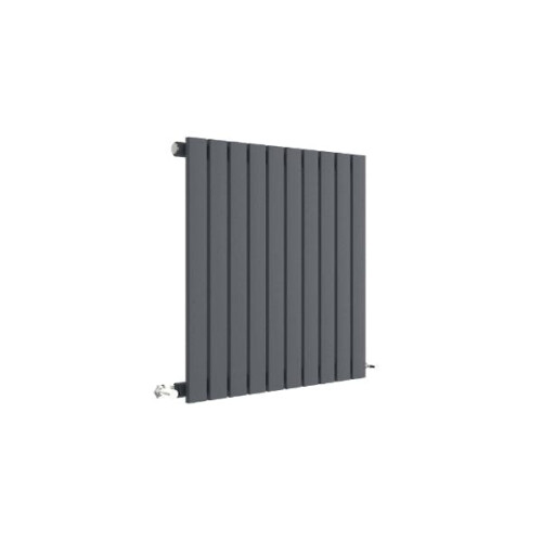 (Anthracite) Nuie Sloane Horizontal Single Panel Radiator, Designer Radiator