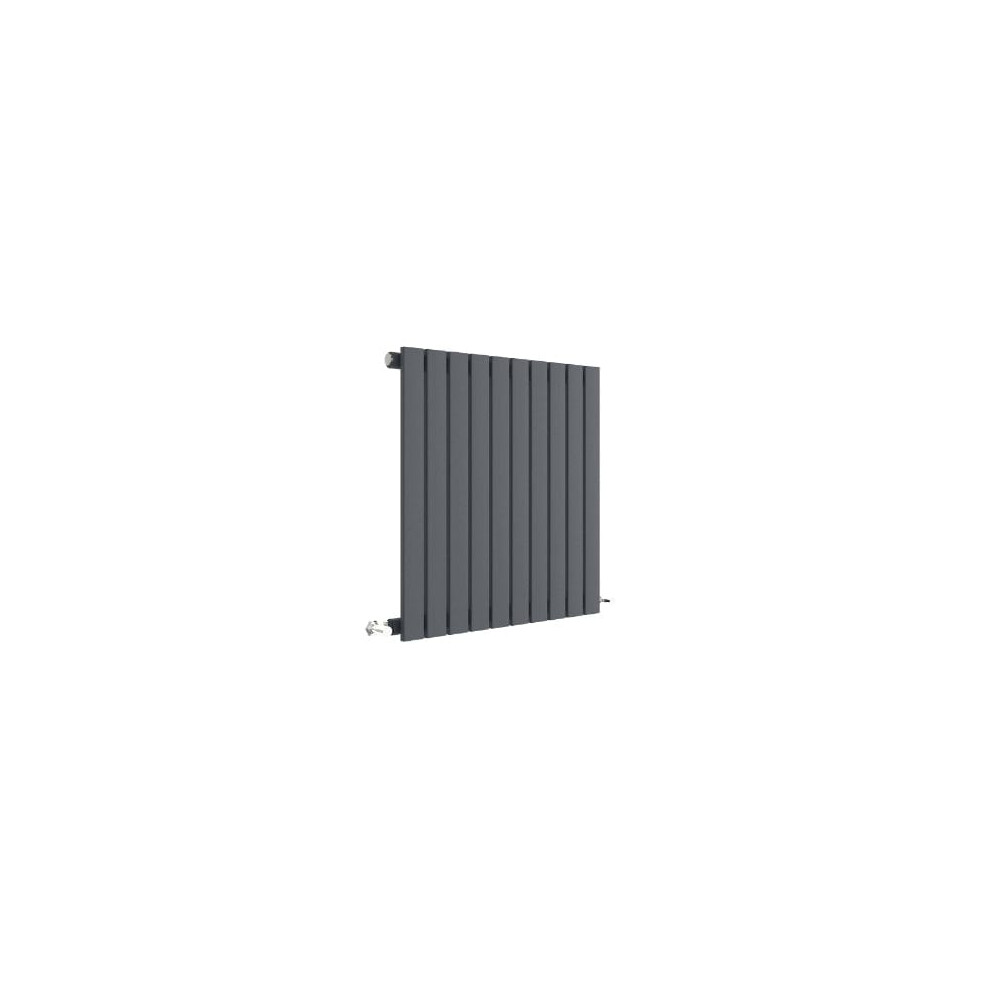 (Anthracite) Nuie Sloane Horizontal Single Panel Radiator, Designer Radiator 5056211885344