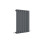 (Anthracite) Nuie Sloane Horizontal Single Panel Radiator, Designer Radiator 1