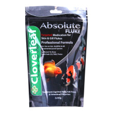 (2x 50g) Cloverleaf Absolute Fluke 50g 100g Parasite Treatment Skin Gill Flukes Pond Fish