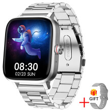 (Cintura in acciaio con chiamata Bluetooth, argento) 2025 Orologio intelligente con chiamata Bluetooth per adulti,