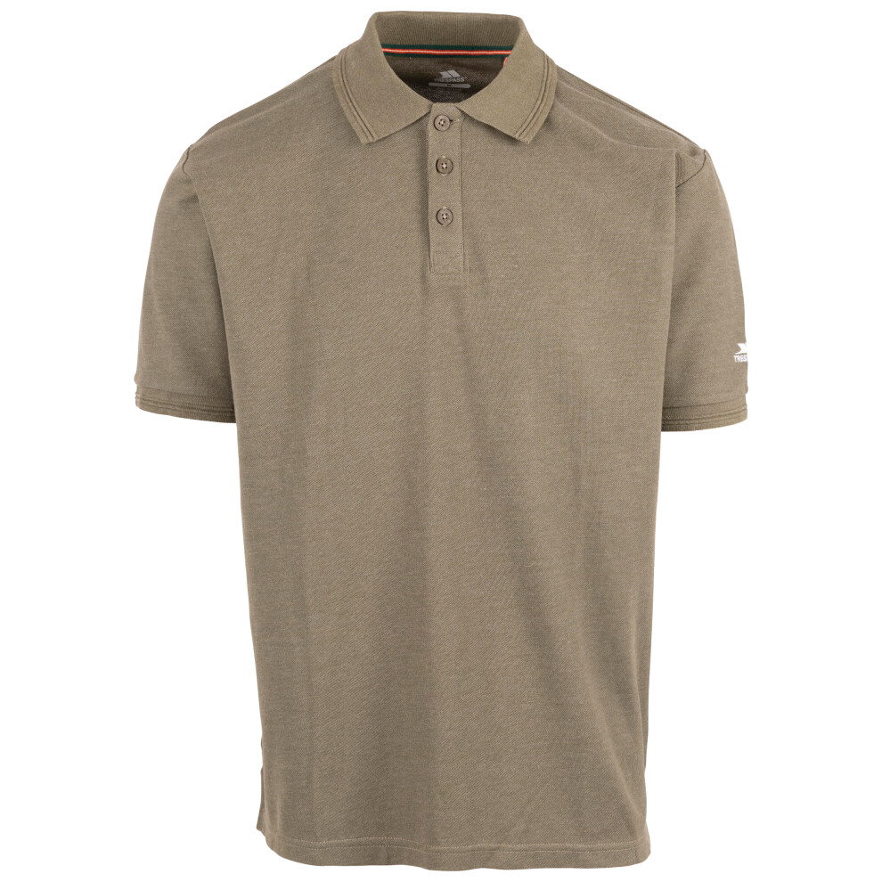 (L, Herb) Trespass Mens Casual Button Up Polo Shirt Brave