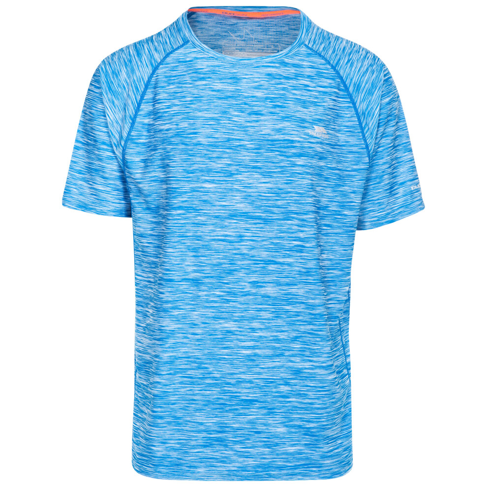 (XS, Bright Blue Marl) Trespass Mens Gym Tshirt Short Sleeve Gaffney