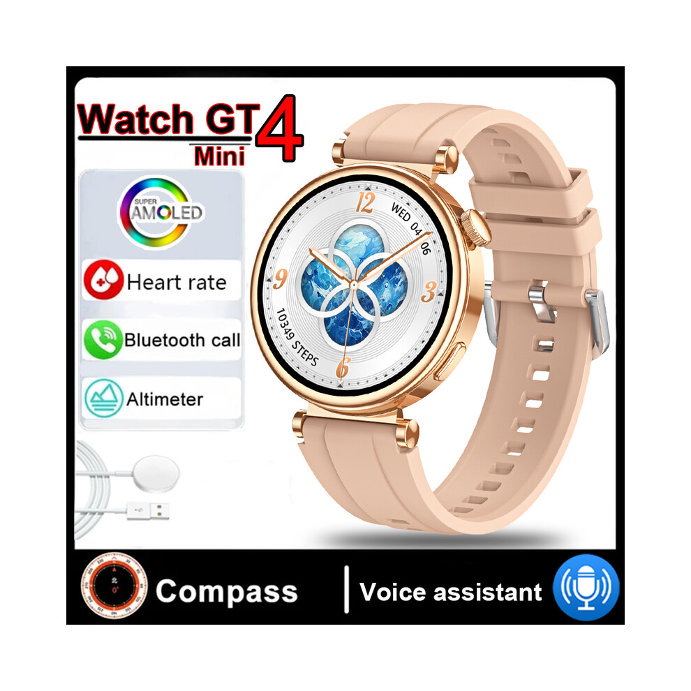 (Watch GT4 -Spink) 2025 Nuovo Watch GT4 Mini Smart Watch Per Adulti Da 1,3 Pollici Con Bussola Nfc E Chiamate