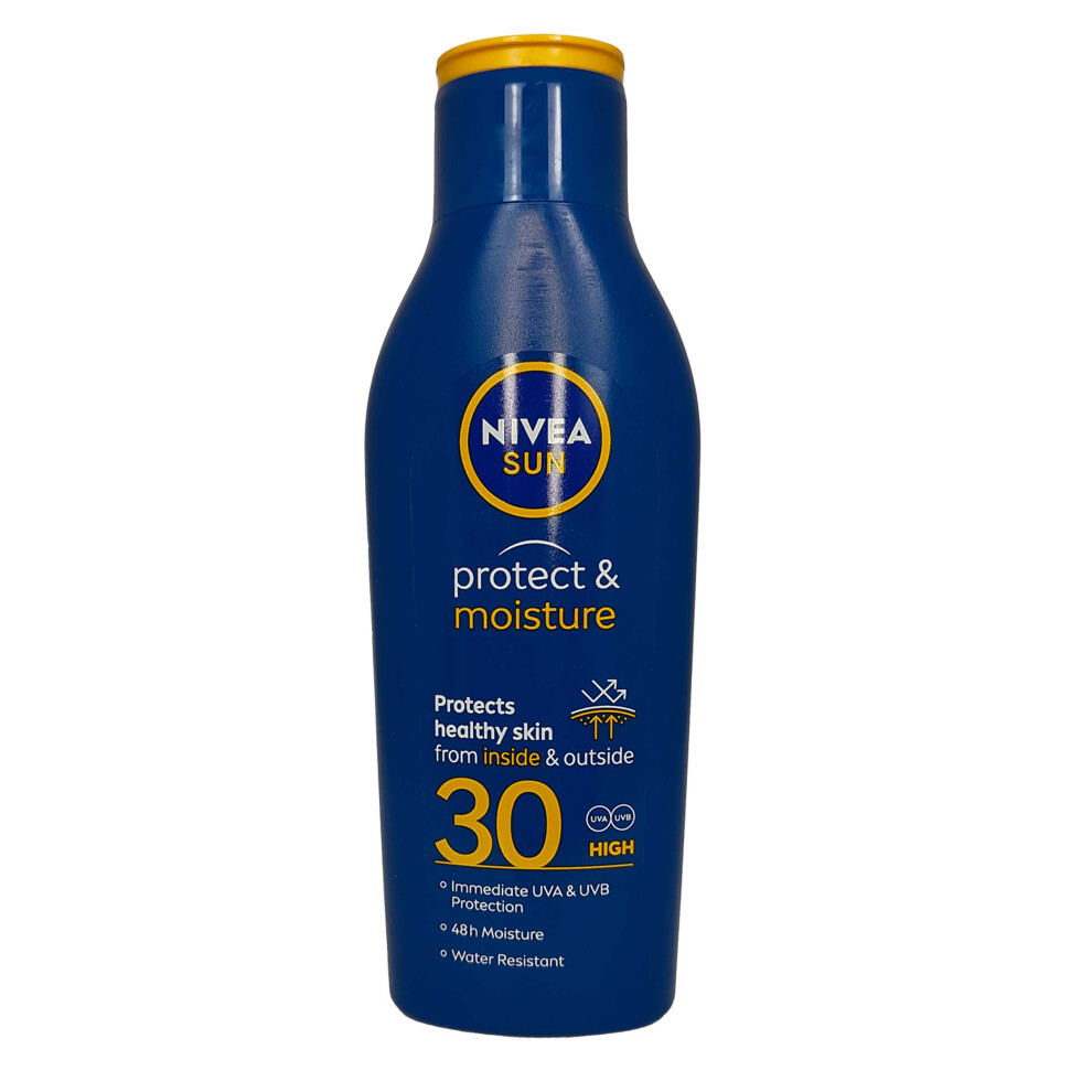 Nivea Sun Protect and Moisture Moisturising Sun Lotion High SPF 30, 200 ml