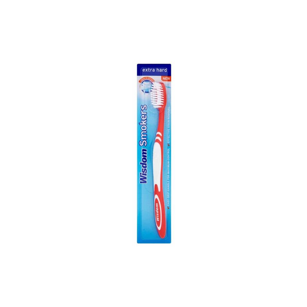 12 x Wisdom Smokers Toothbrush Extra Hard Colours Vary-image-OPC-PHDFRBM-NEW