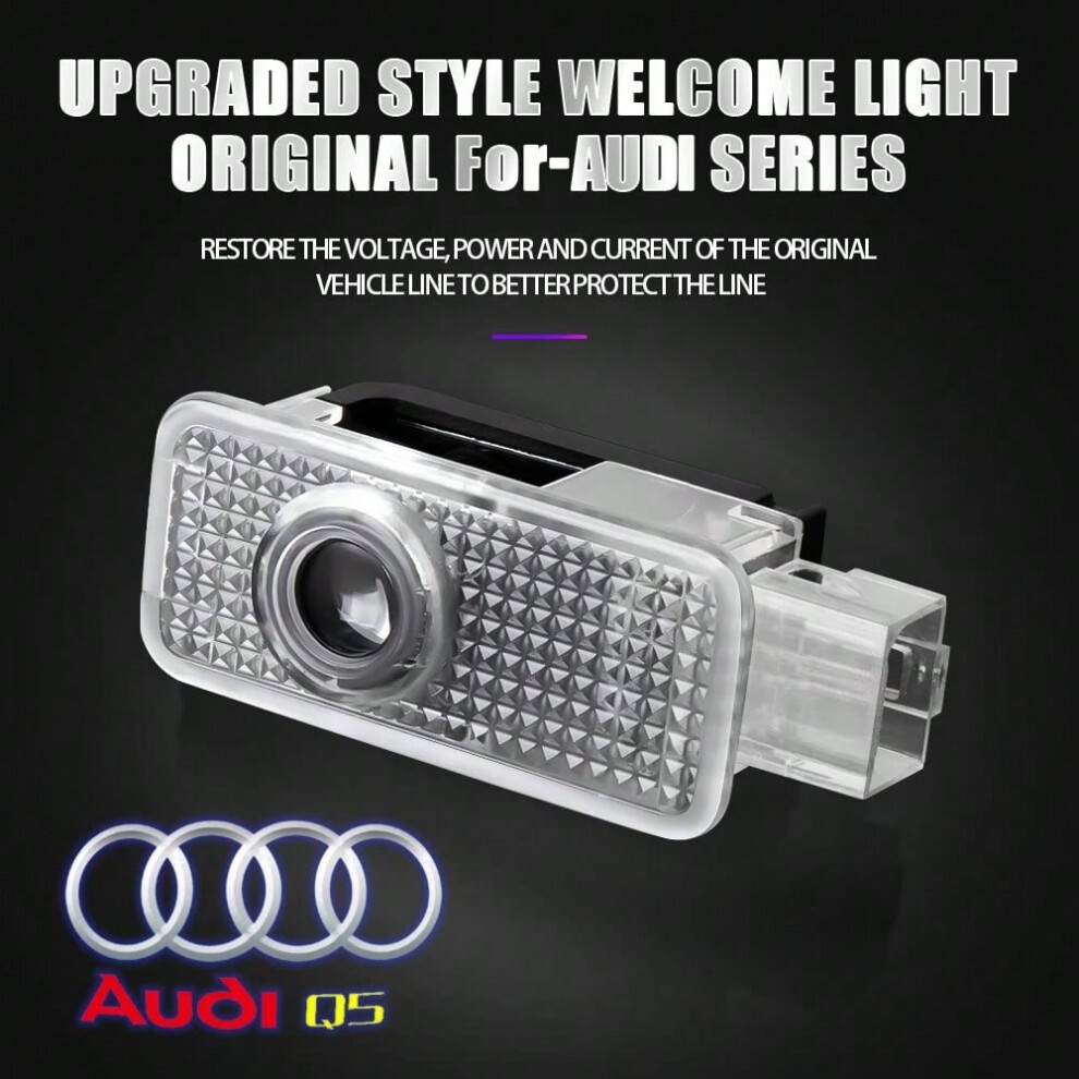 (AUDI Q5) LED Car Door Logo Welcome Light Laser Projector Lamp For Audi Sline S3 S4 S5 S6 S7 RS Quattro Q7 Q5 Q3 A4 B8 8P A3 A6 C7 A5 A6L-image-OPC-PHDFS8Q-NEW