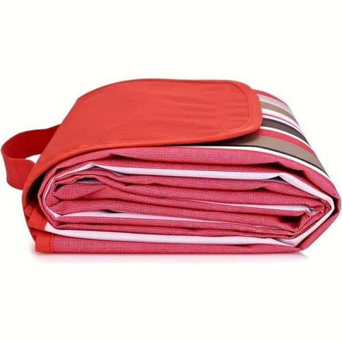 Grande tappetino da picnic pieghevole portatile, adatto per 4 persone comodamente, include borsa per 1