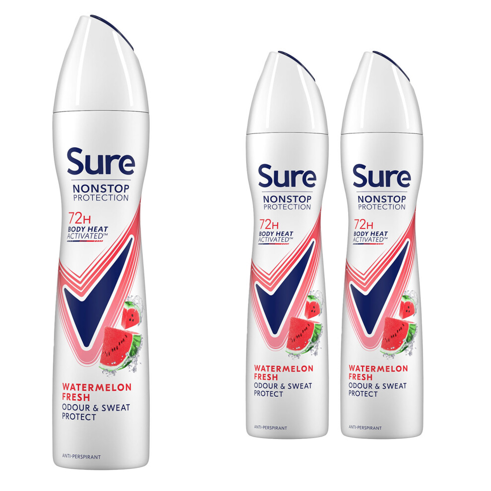 Sure (Uplift&Fresh-3Pk) Women 72H Nonstop Protection Deodorant