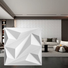 Pannelli da parete in PVC con motivo a diamante 3D, confezione da 30, per decorazioni murali interne,