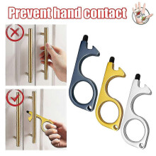 3 pezzi Thochscreen chiave apriporta manuale in ottone Edc portachiavi senza tocco H strumento manuale