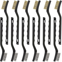 Aspirapolvere - Scopa 12 Mini Set di spazzole metalliche in acciaio inossidabile e ottone