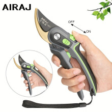 1 forbice da potatura professionale Airaj, lama in acciaio SK5, blocco di sicurezza, impugnature ergonomiche
