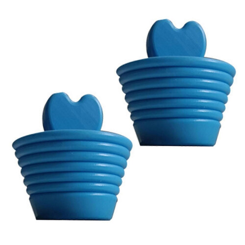 4 Tappi Per Scarico In Silicone Antiodore – Quadrati 14,7 Cm, Adatti A Bagno, Cucina E Lavanderia (2 Grigi + 2 Bianchi)