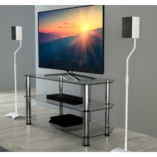 King White Adjustable Speaker Stands
