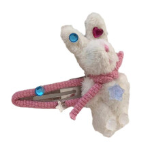 Girls Hair Clip Sparkly Hairpin Y2K Rhinestones Headdress Hair Accessories Rabbit Cartoon Snap Clip Hairpin