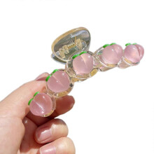 Peach Claw Hair Clips Cute Small Hair Clips Jaw clips Hair Claw Clip  Pink Peach Decor Girls Thick Hair  Thin Hair