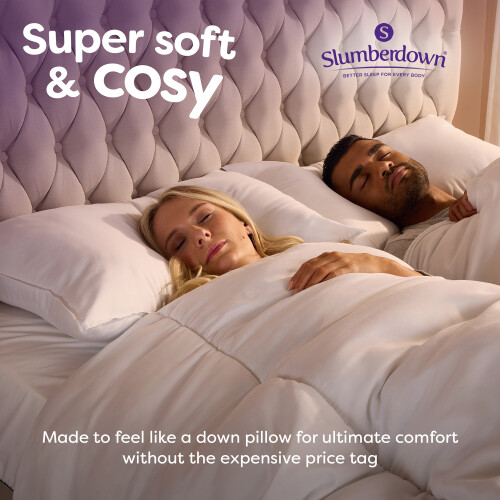 Slumberdown (Medium, 4 Pack) Slumberdown Feels Like Down Pillow UK Made 2