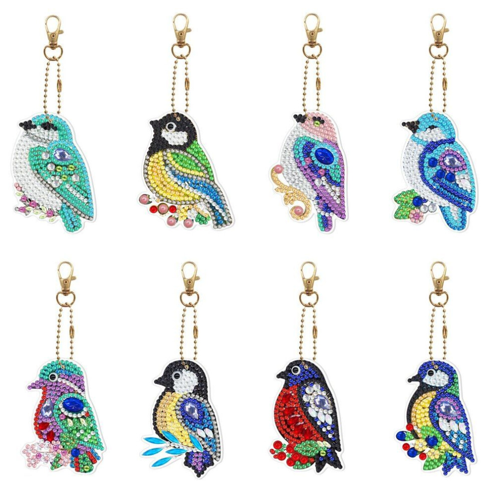 Keychains Bird Birthday Christmas Decors Craft Pendant