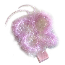 Fluffy Butterflies Hair Clip Glitter Cute Hairpins Small Hair Clamps Barrettes for Girls Women Hair Accessory Gift Purple