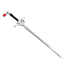 Sword-Shape Hair Pins Metal Hair Sticks Chinese Retro Style Hair Pin Hairstyle Chignon for Women Girls Silver Color