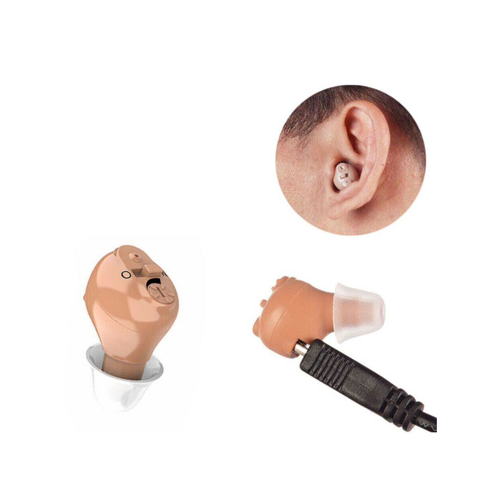 Mini USB Rechargeable Digital Hearing Aid Ear Invisible Sound Amplifier Enhancer