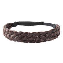 Exotic Braiding Hairband Bohemian Forehead Headband Ethnic Headpiece Women Festival Hair Accessories Braided Headdress  Dark Brown