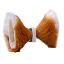 1 Pair Women Girls Artificial Long Furry for Cat Ears Hair Clip Japanese Anime Lolita Sweet Animal Hairpin Halloween Cosplay Costume Headwear Camel
